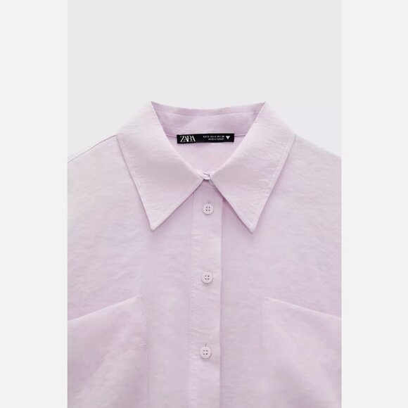 Zara Flowy Shirt with Pockets, Size S NEW WITH TAG! - Picture 10 of 10